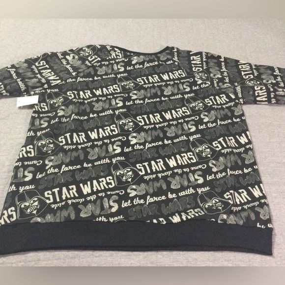 Star Wars Darth Vader Boys Crew Neck Pullover Sweatshirt - Picture 6 of 6